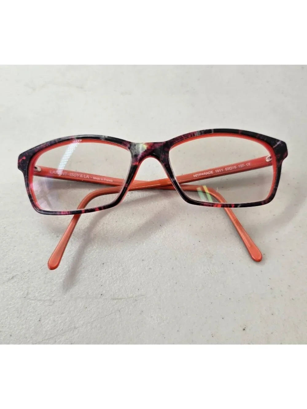 Lafont Paris Hitparade 1011 Eyeglass Frames 53-15-137 Red Tortoise Made France
